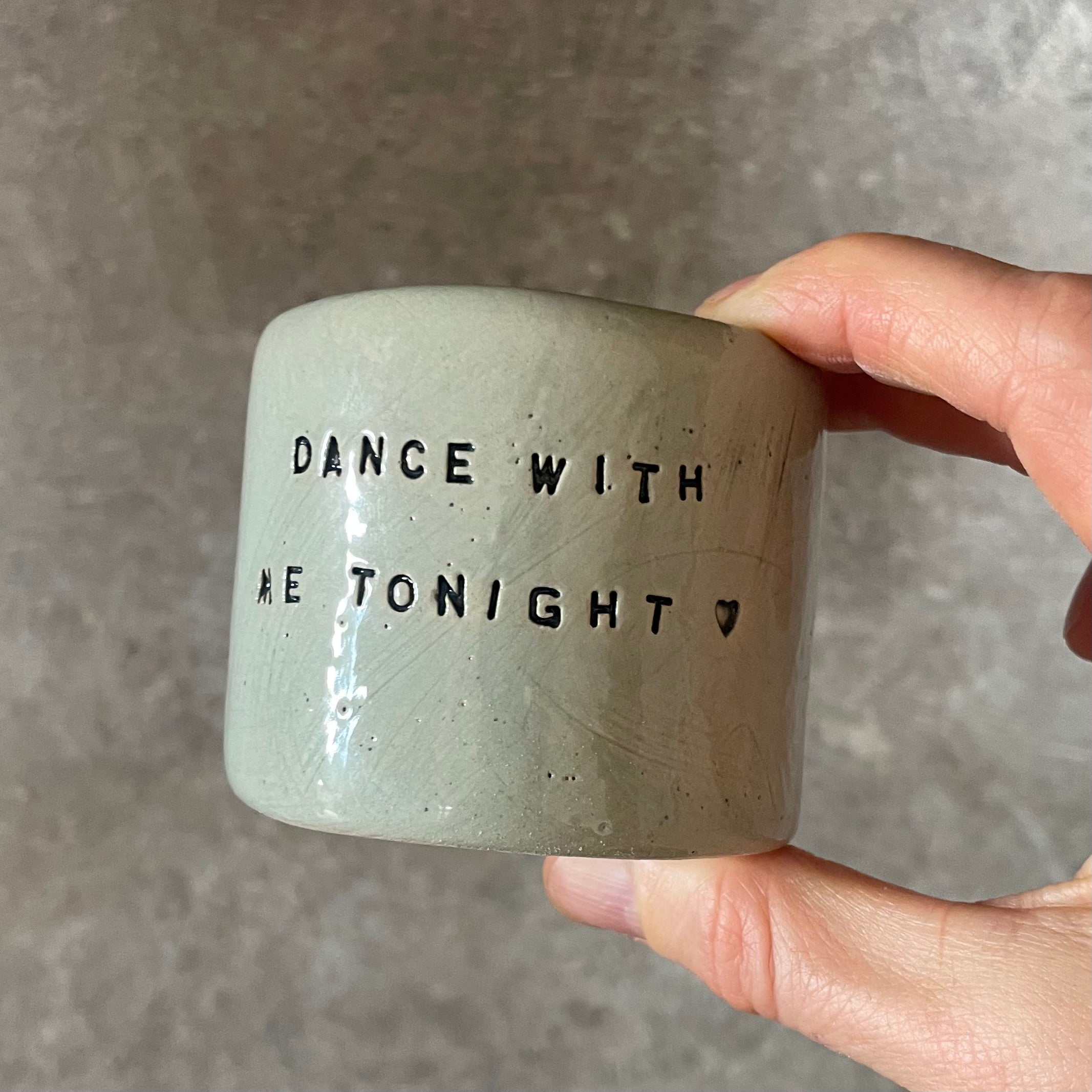 Small tumbler mug DANCE WITH ME