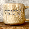 Ceramic mug with creativity quote