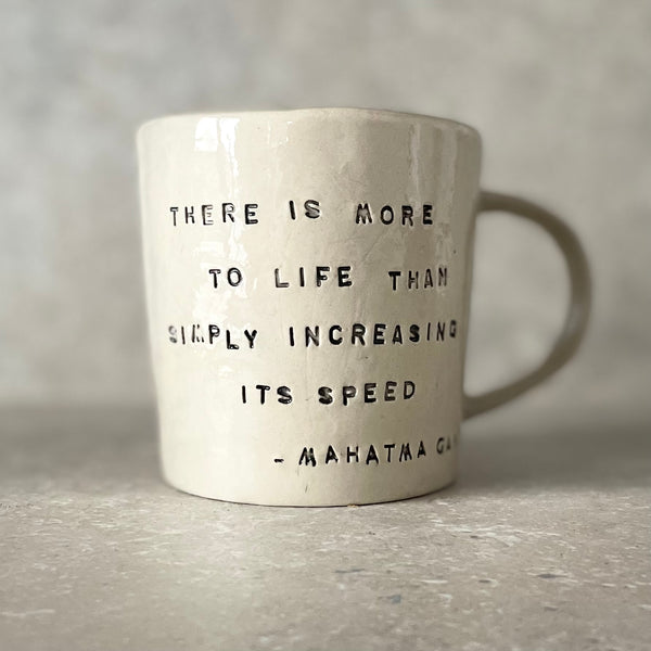 MUG WITH QUOTE BY GANDHI