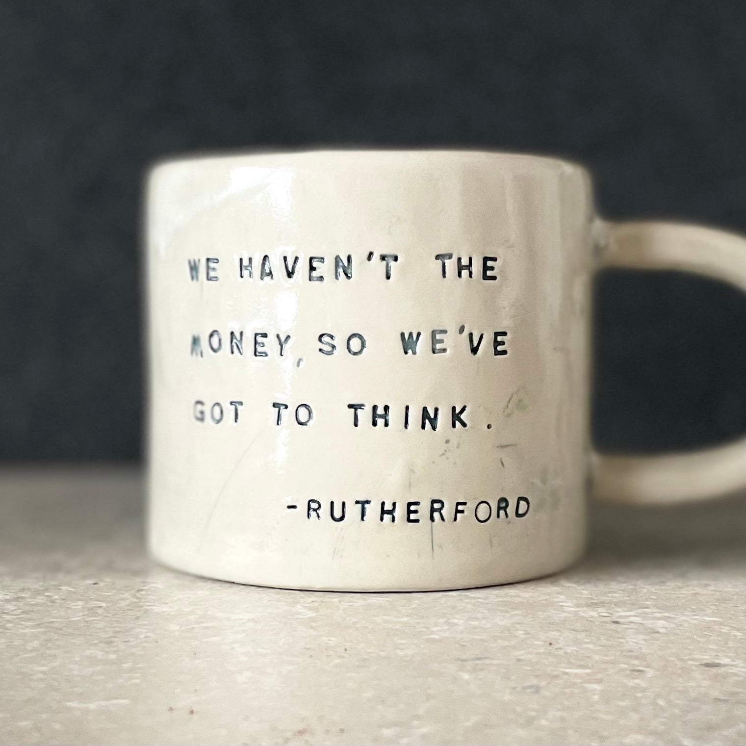 COFFEE MUG WITH QUOTE