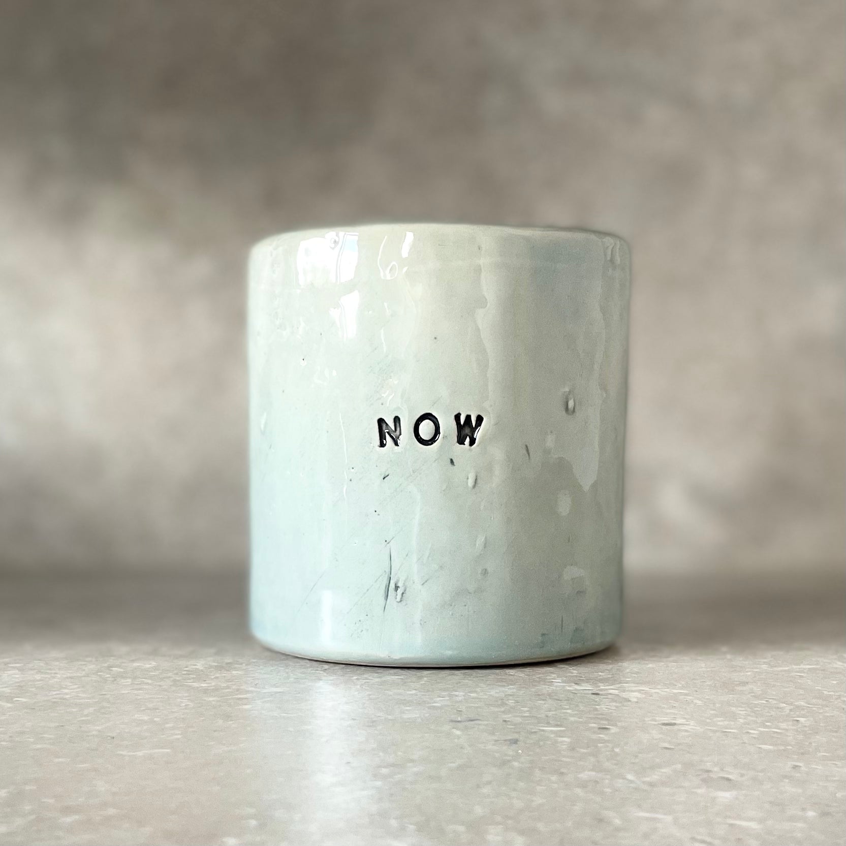 Blue mug without handle NOW