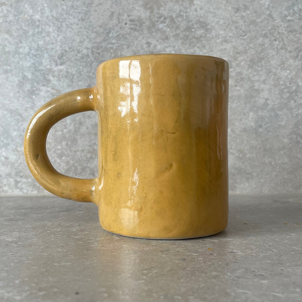 Big mug with saying about coffee