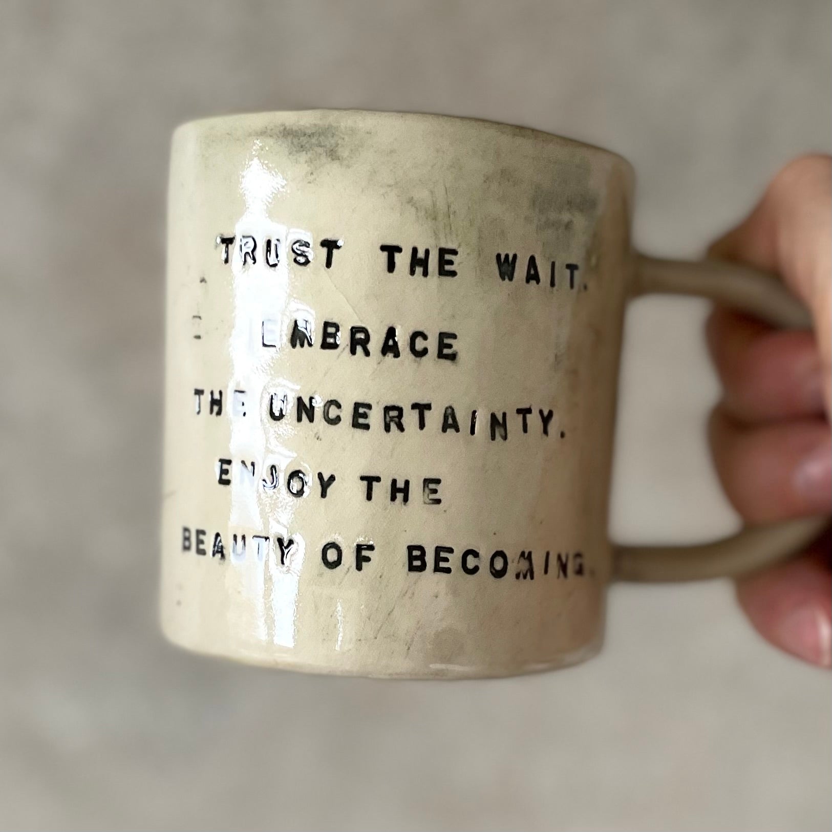 BIG MUG WITH INSPIRATIONAL SAYING