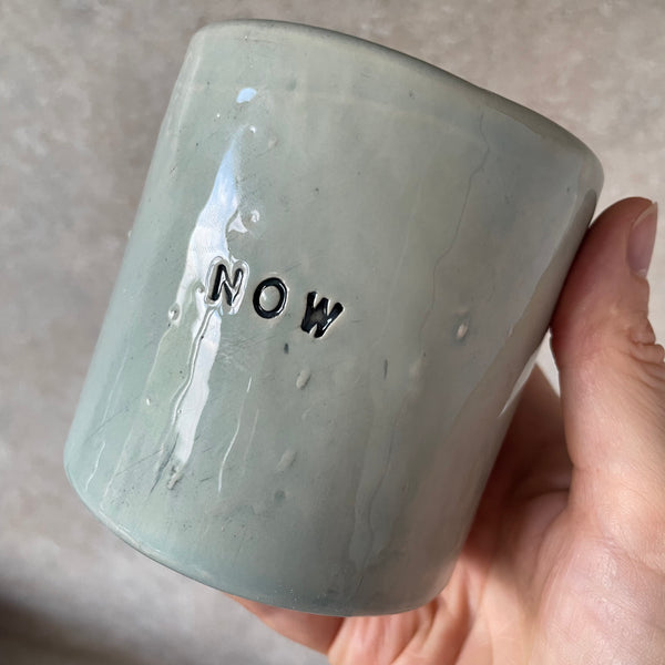 Blue mug without handle NOW