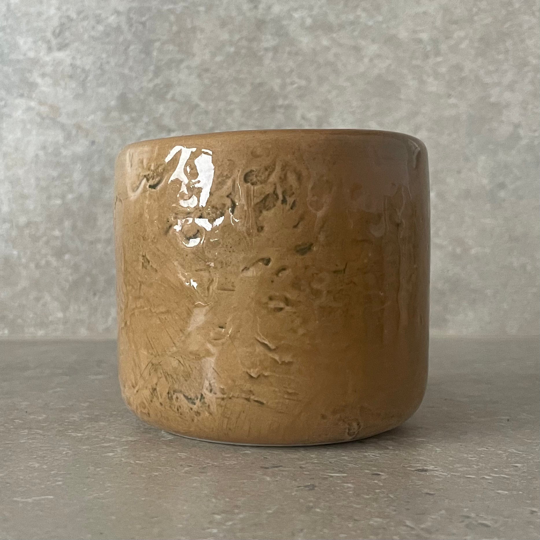 Caramel cozy tumbler mug HELLO SWEET BABE