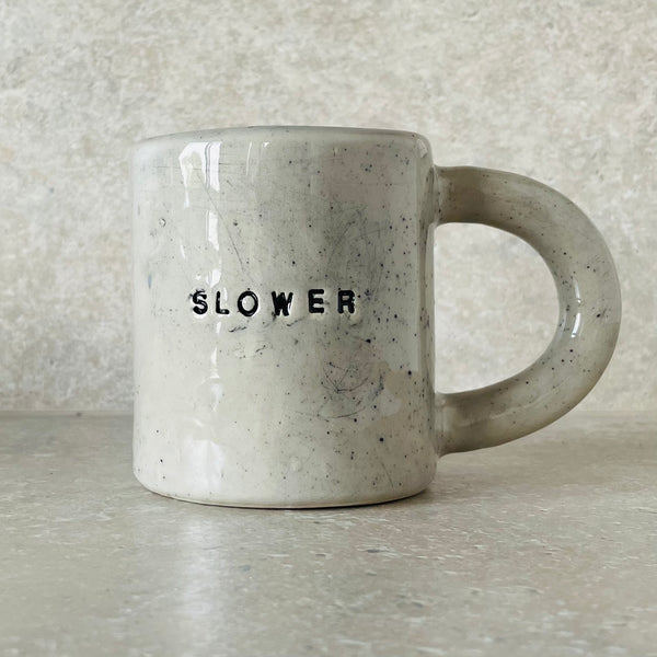 Heavy coffee mug SLOWER