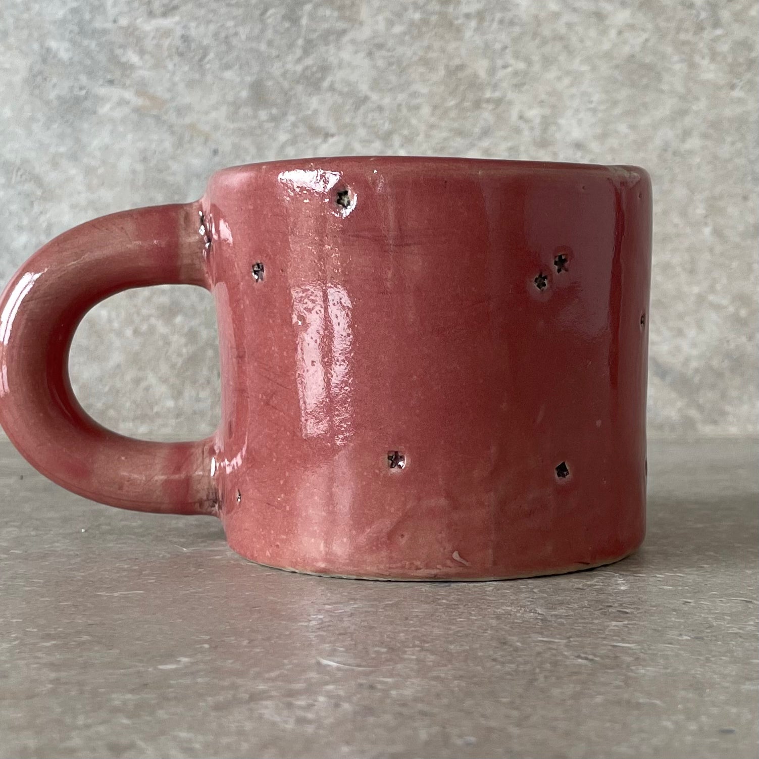 Stoneware mug with saying in incorrect Russian
