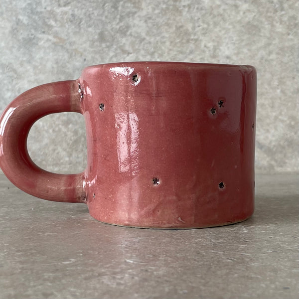 Stoneware mug with saying in incorrect Russian