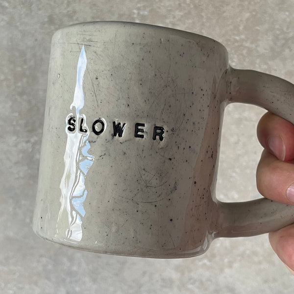 Heavy coffee mug SLOWER