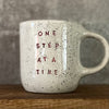 Off-white mug ONE STEP AT A TIME