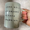 Big blue mug with lovely saying about snore