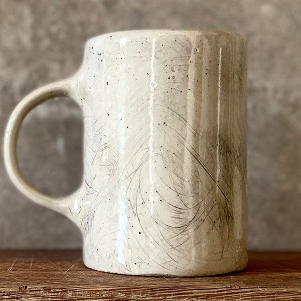 Gray mug with lovely saying