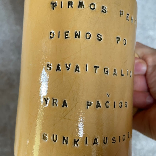 Yellow mug about work week