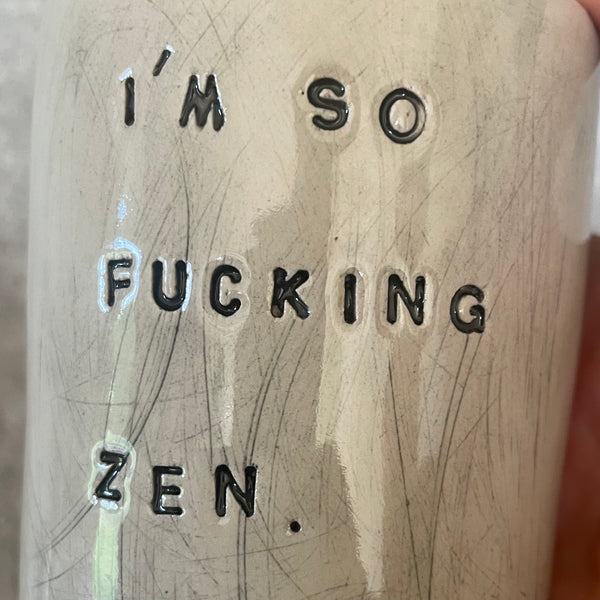 Baltas puodelis ZEN