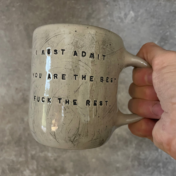Mug about admission