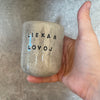 Speckled small mugs without handle "Liekam lovoj'