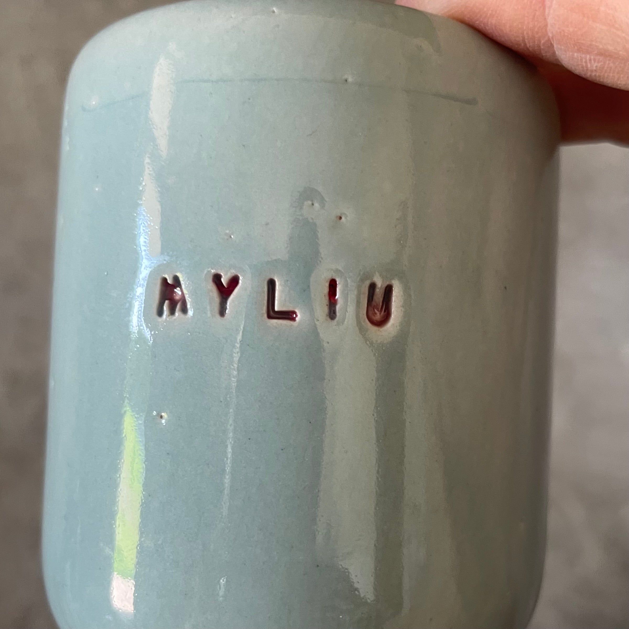 Melsvas mažas puodelis MYLIU