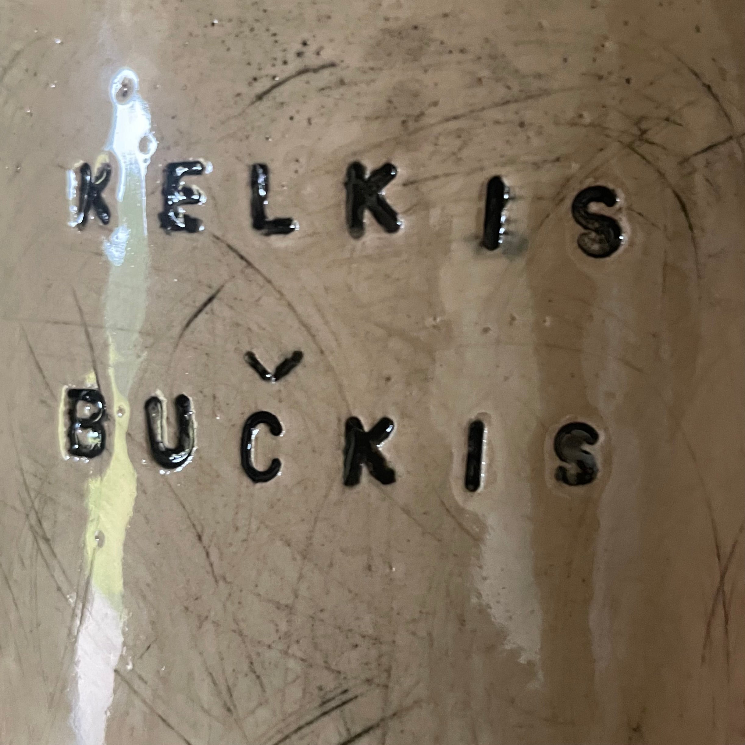 Big beige mug KELKIS BUČKIS