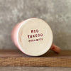 Pink mug with funny phrase in Lithuanian