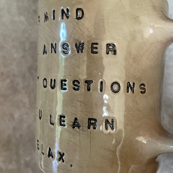 Mug with quote by W. S. Burroughs