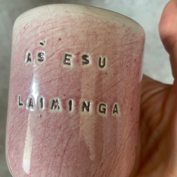 Mažas puodelis AŠ ESU LAIMINGA