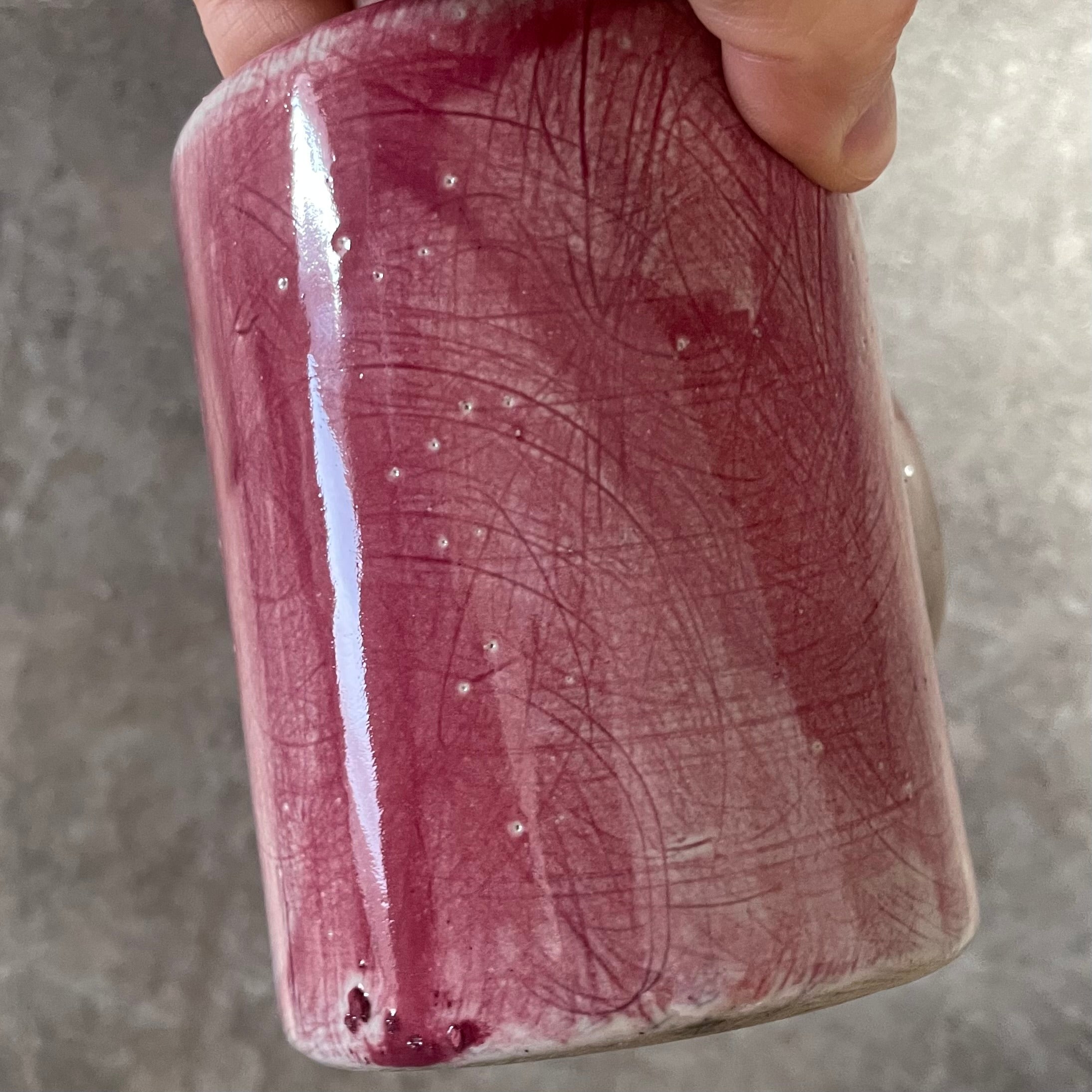 Very irregularly pink mug WARNING