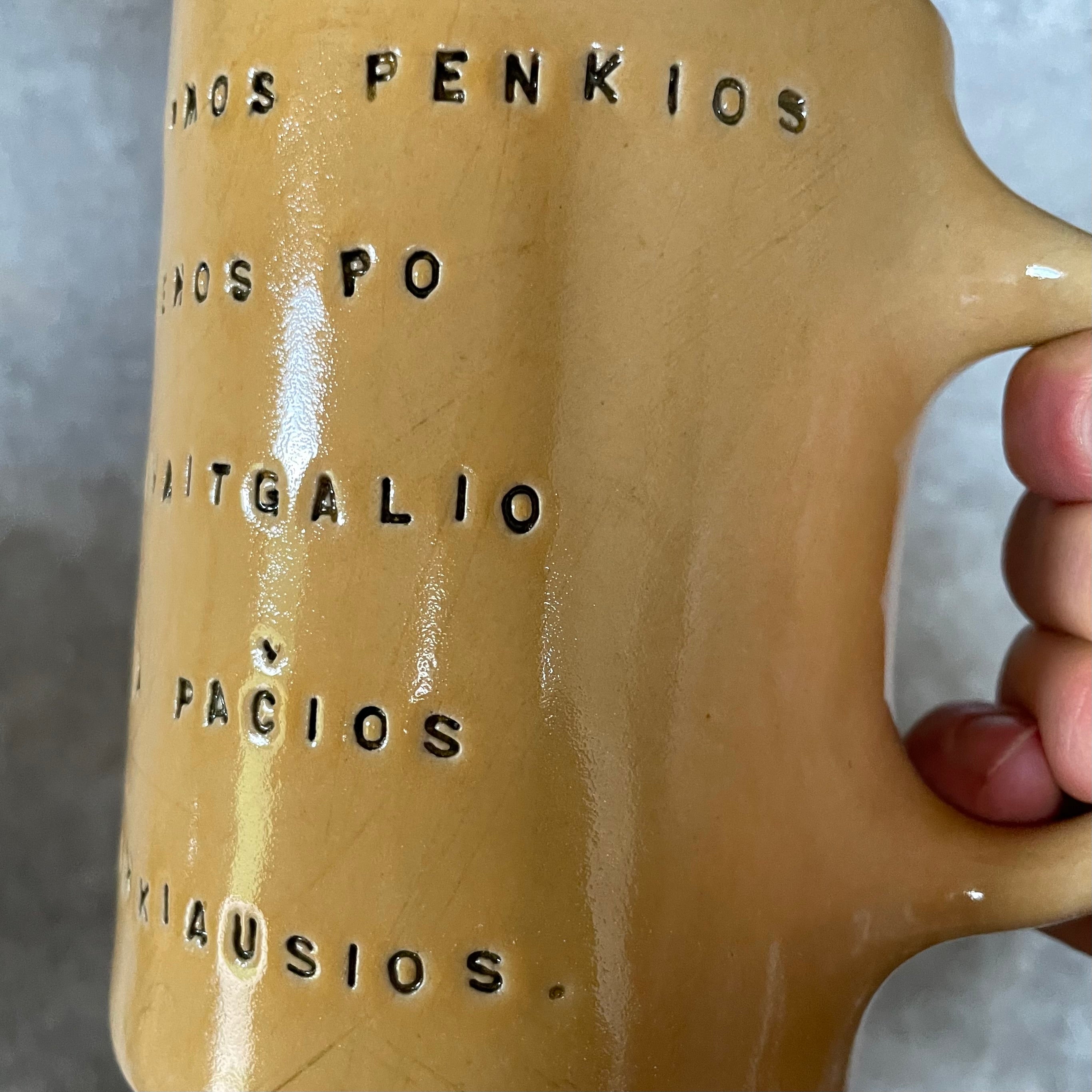 Yellow mug about work week