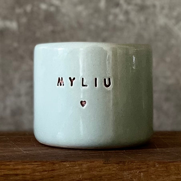 Small and flat mug MYLIU