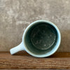 Blue mug with funny phrase in Lithuanian