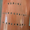 Pink mug with funny phrase in Lithuanian