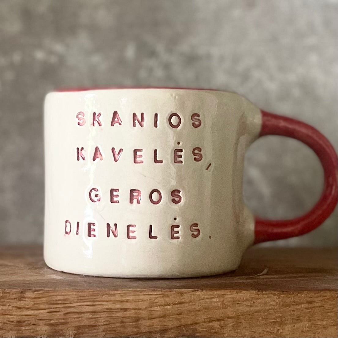 Colored mug SKANIOS KAVELĖS