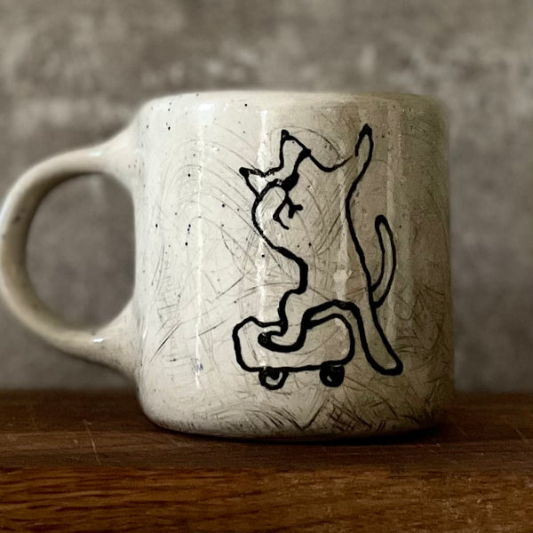 Ceramic mug OFFLINE with cat