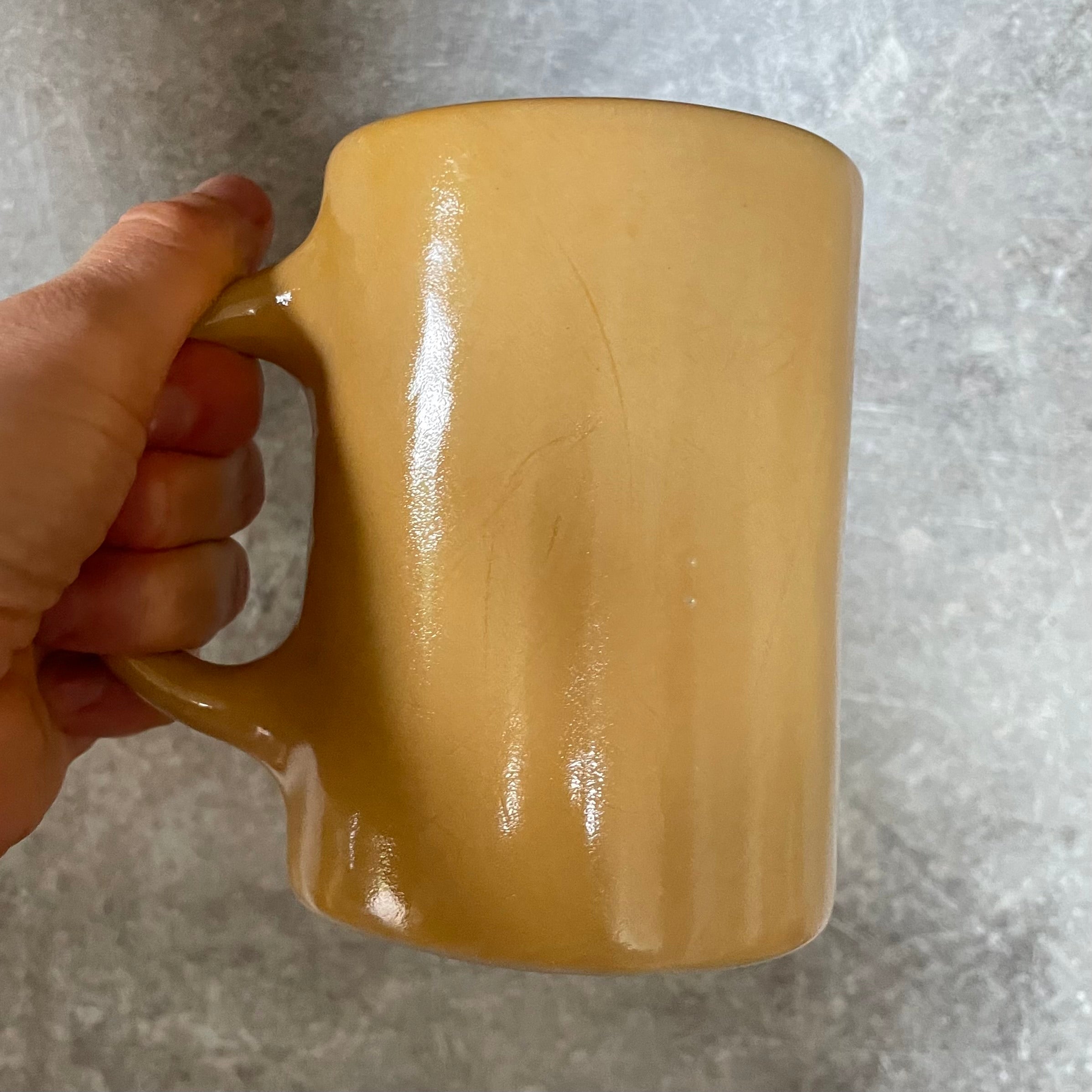 Yellow mug about work week