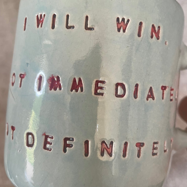 Melsvas puodelis I will win