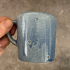 Small blue mug with magic words