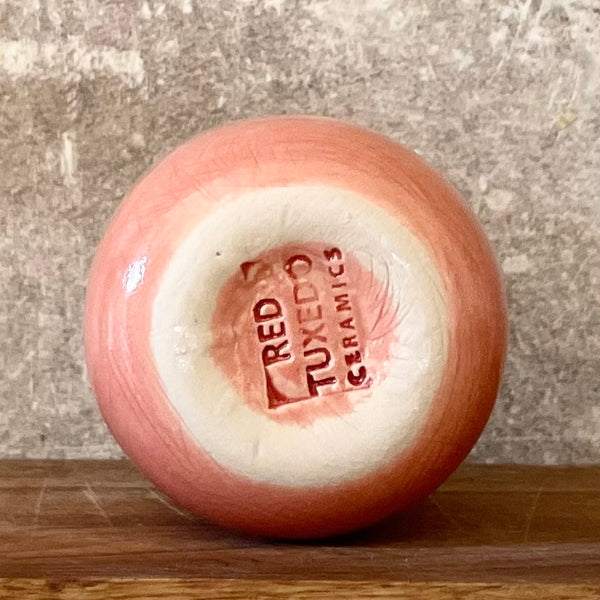 Raudonas puodelis "Kelkis, bučkis" 150 ml