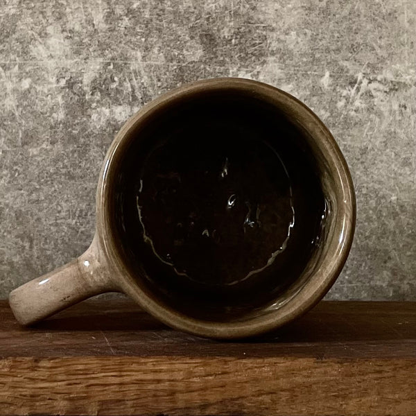 Brown mug with wishes