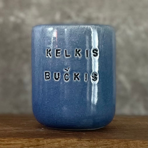 Deep blue mug KELKIS BUČKIS 150 ml