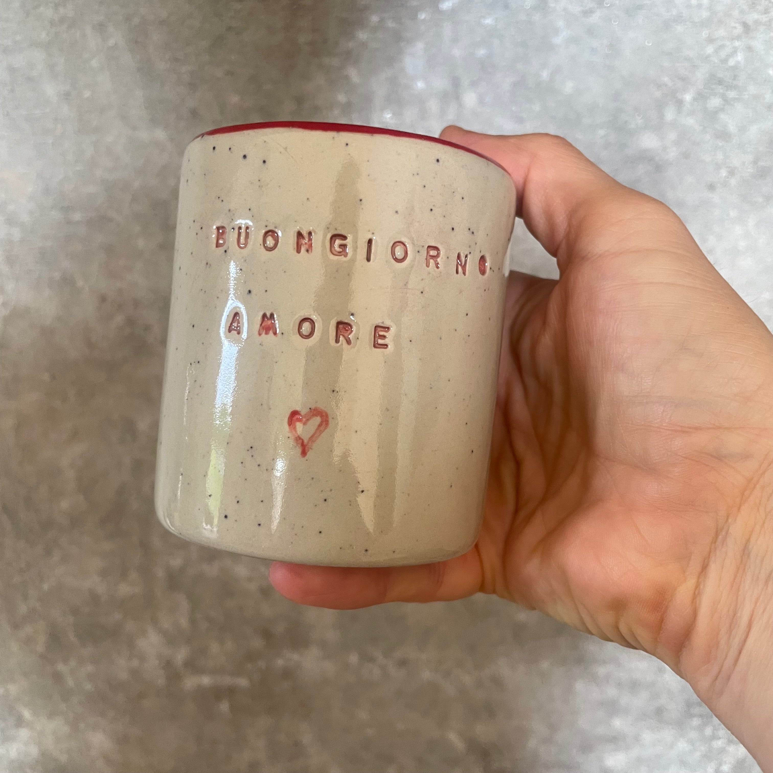 Mažas puodelis Buongiorno amore