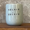 Žydras puodelis "Kelkis, bučkis" 150 ml