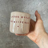Light pink tumbler mug PRINCIPESSA