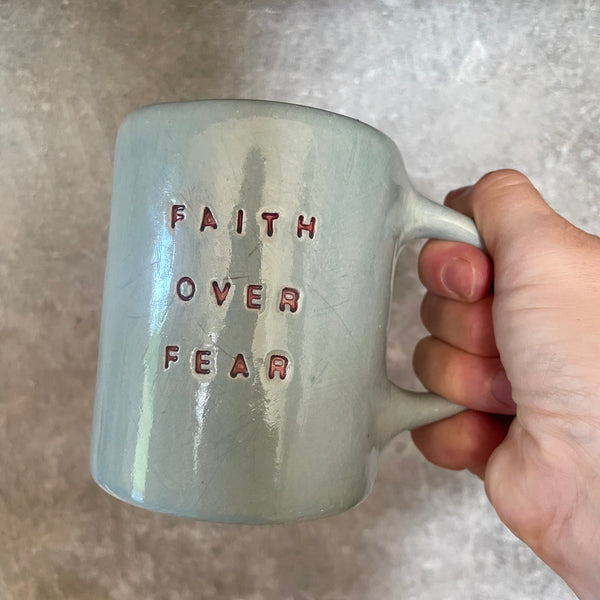 Heavy mug FAITH OVER FEAR