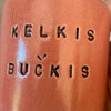 Raudonas puodelis "Kelkis, bučkis" 150 ml