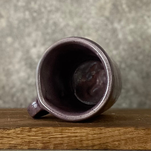 Violetinis mažas puodelis KAVYTĖ SU MEILE