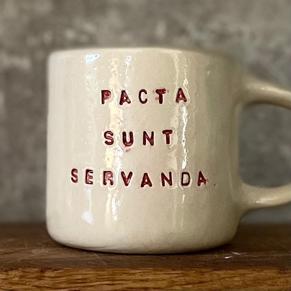 Ceramic mug PACTA SUNT SERVANDA