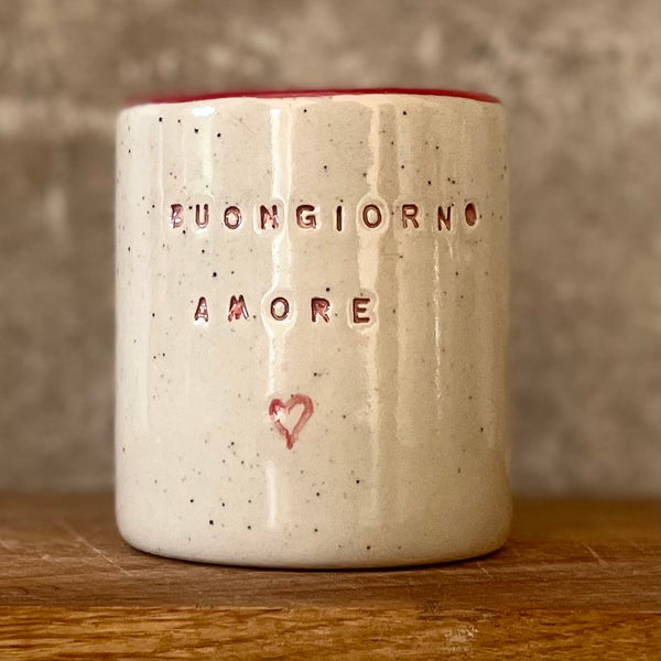 Mažas puodelis Buongiorno amore