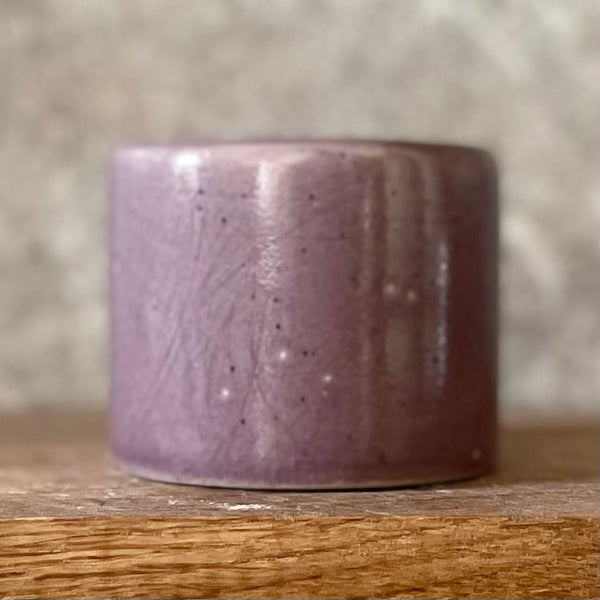 Purple small lovely mug without handle