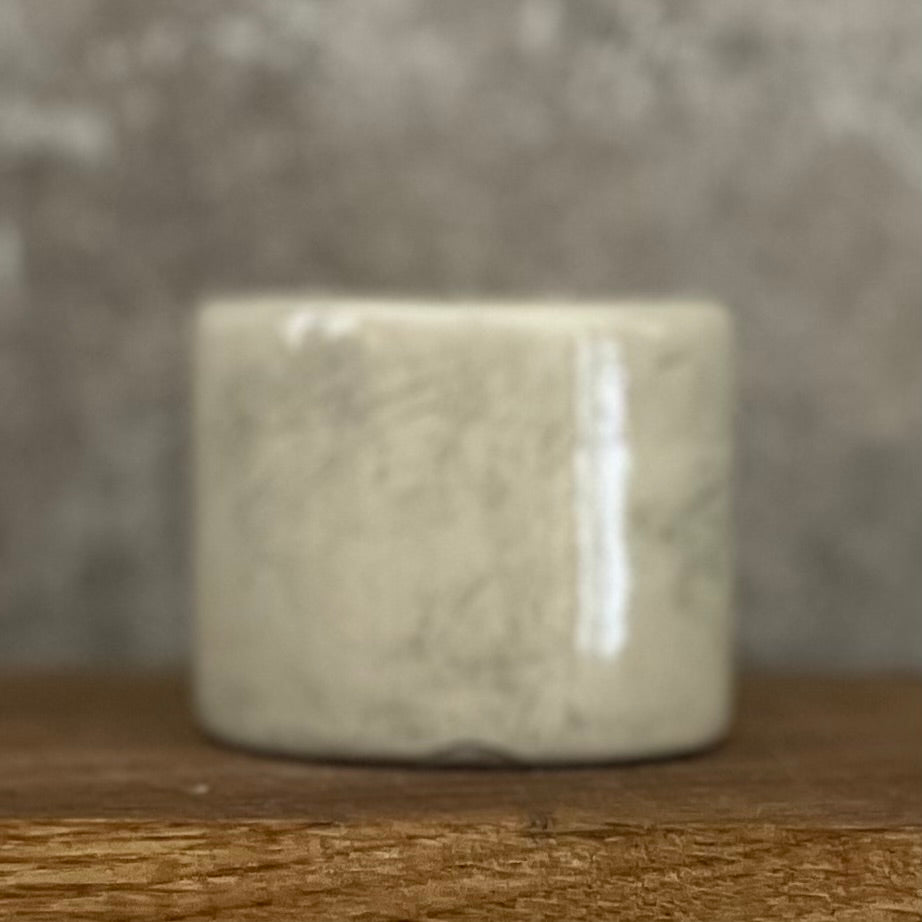 Small espresso mug with words about work