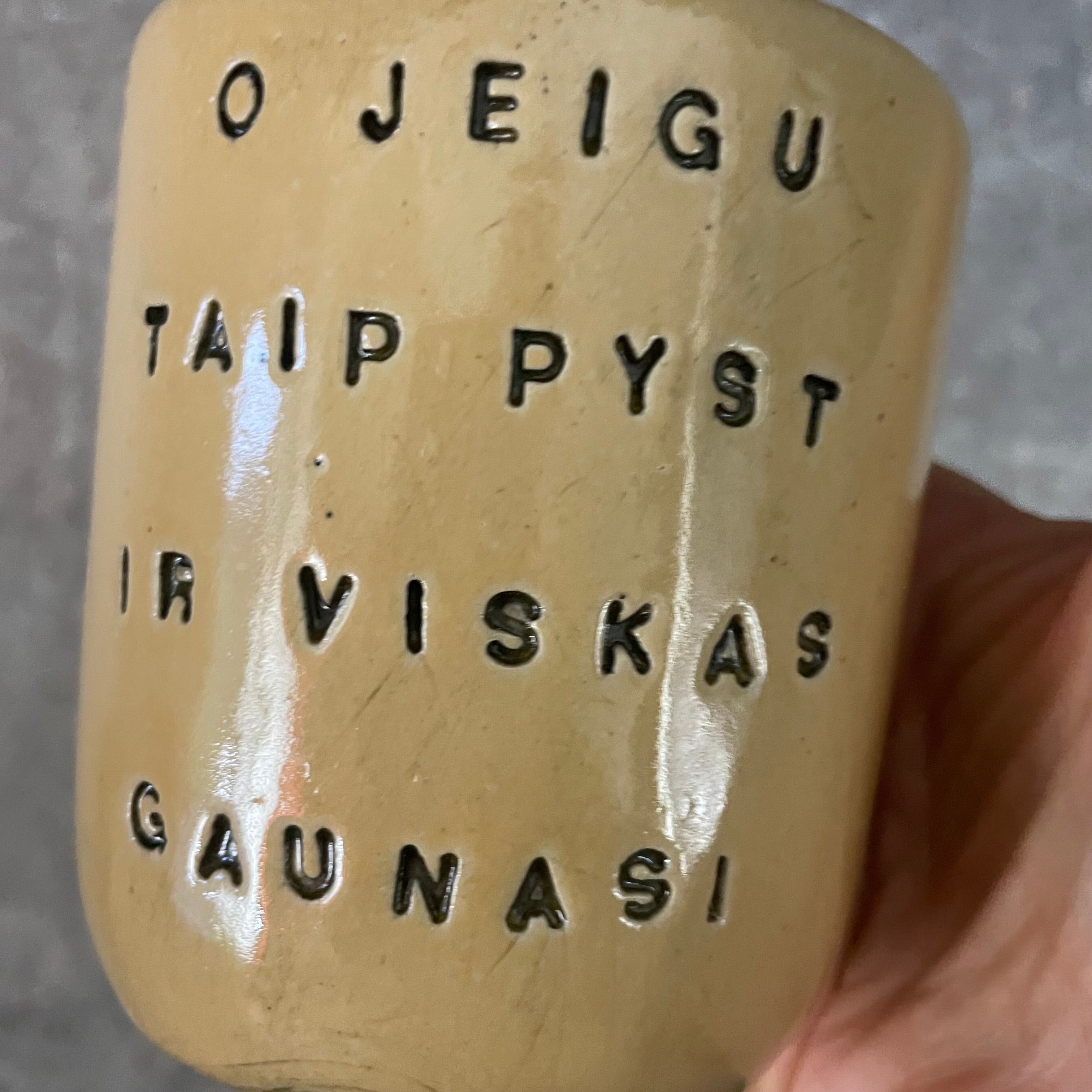 Yellow mug GAUNASI