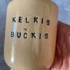 Geltonas puodelis KELKIS BUČKIS
